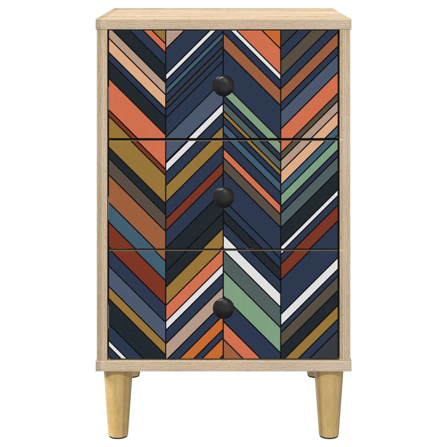 Bedside Cabinet OMMEN Sonoma Oak 36 x 33 x 60 cm