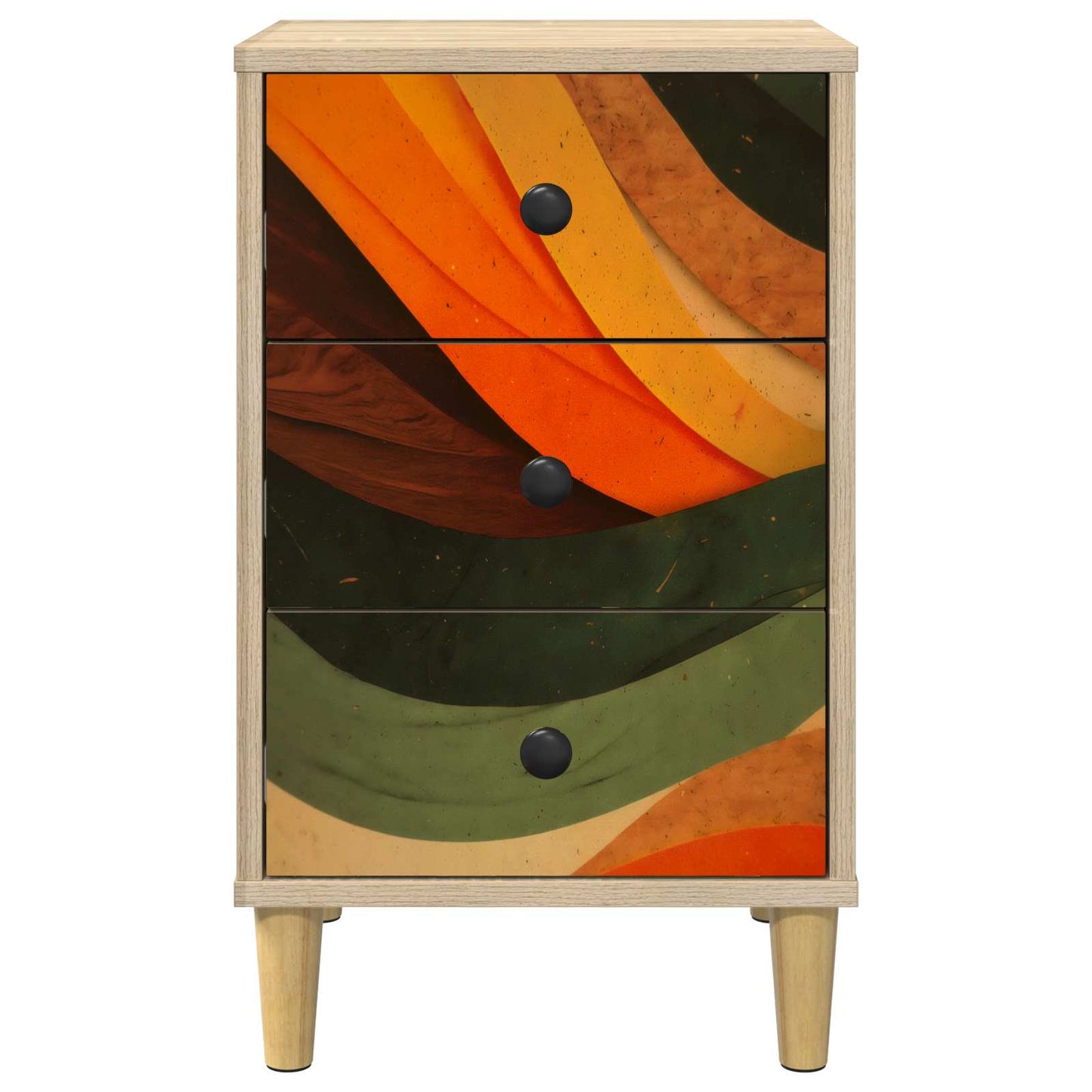 Bedside Cabinet BONN Sonoma Oak 36 x 33 x 60 cm Engineered Wood