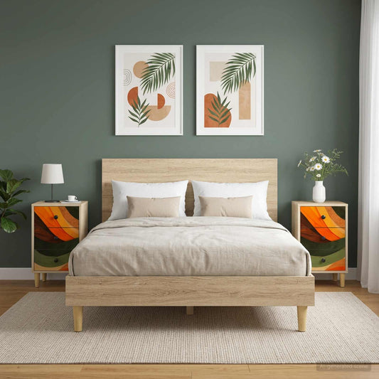 Bedside Cabinet BONN 2 pcs Sonoma Oak 36 x 33 x 60 cm