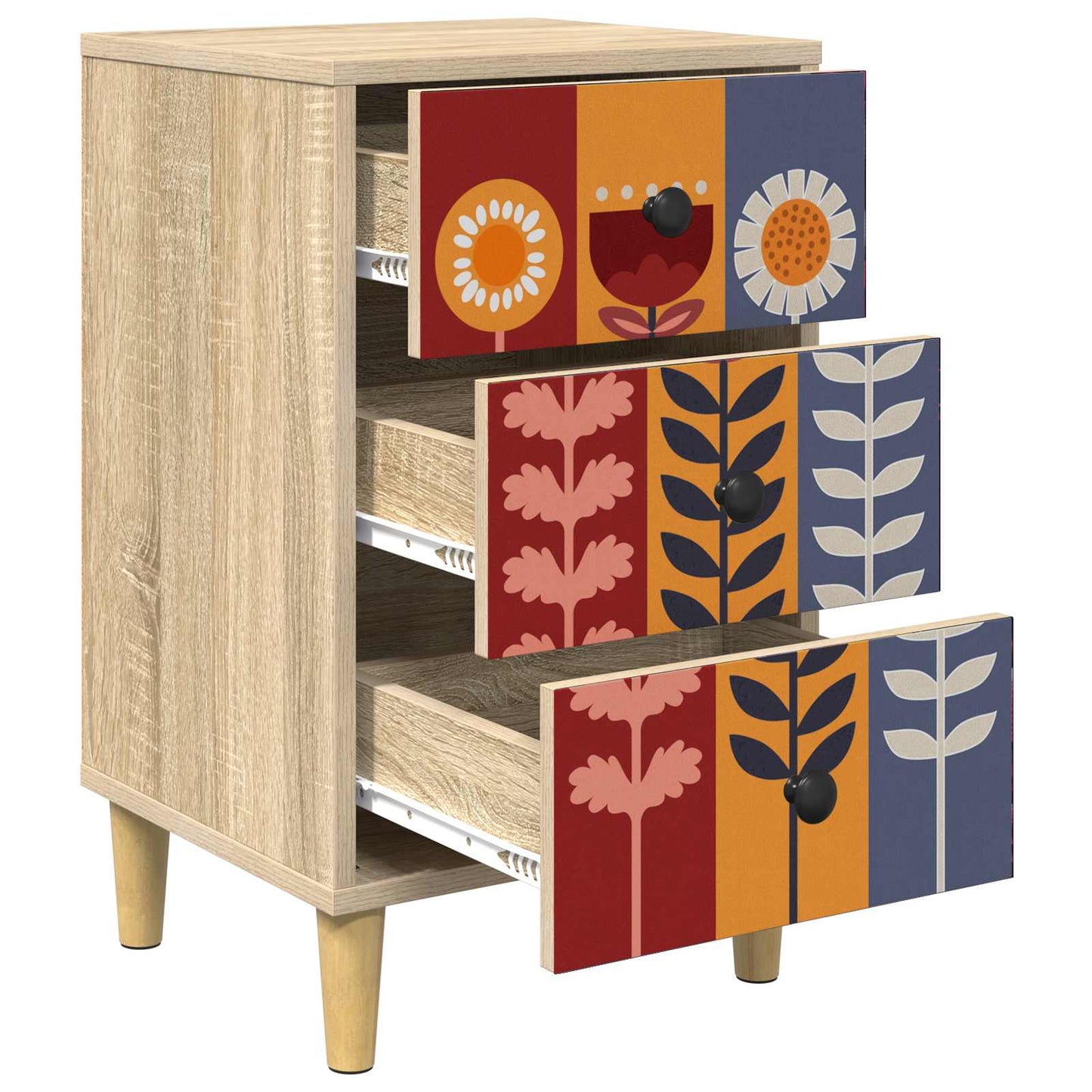 Bedside Cabinet ESSEN 2 pcs Sonoma Oak 36 x 33 x 60 cm