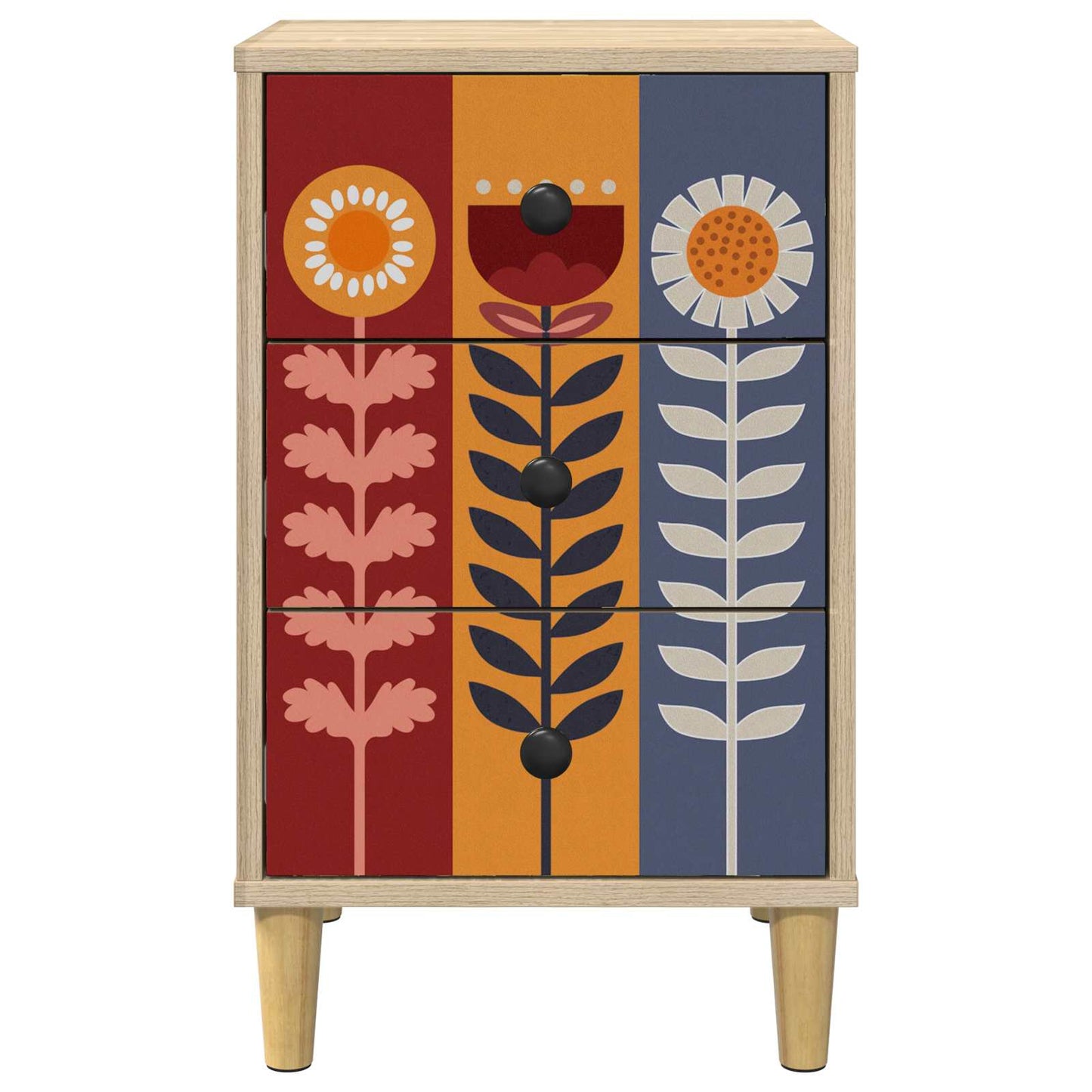 Bedside Cabinet ESSEN 2 pcs Sonoma Oak 36 x 33 x 60 cm
