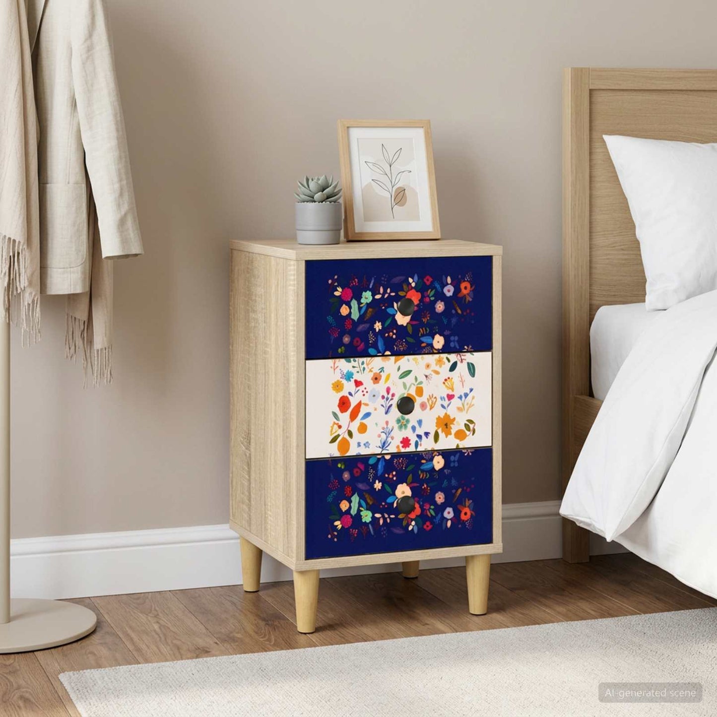 Bedside Cabinet MAINZ Sonoma Oak 36 x 33 x 60 cm