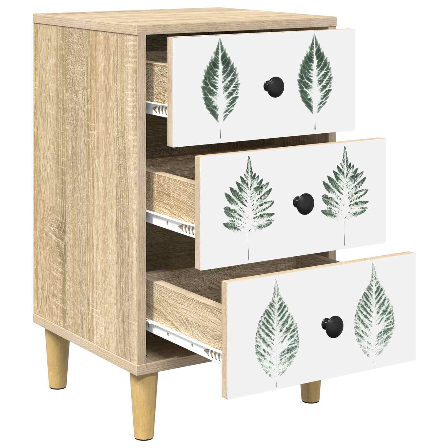 Bedside Cabinet HANAU 2 pcs Sonoma Oak 36 x 33 x 60 cm