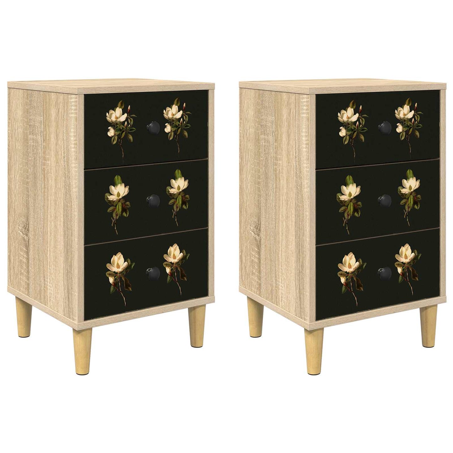 Bedside Cabinet BREMEN 2 pcs Sonoma Oak 36 x 33 x 60 cm
