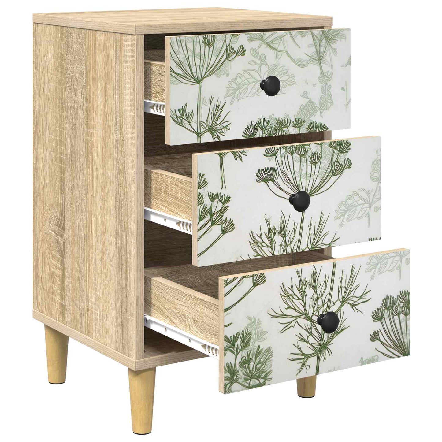 Bedside Cabinet GOTHA Sonoma Oak 36 x 33 x 60 cm