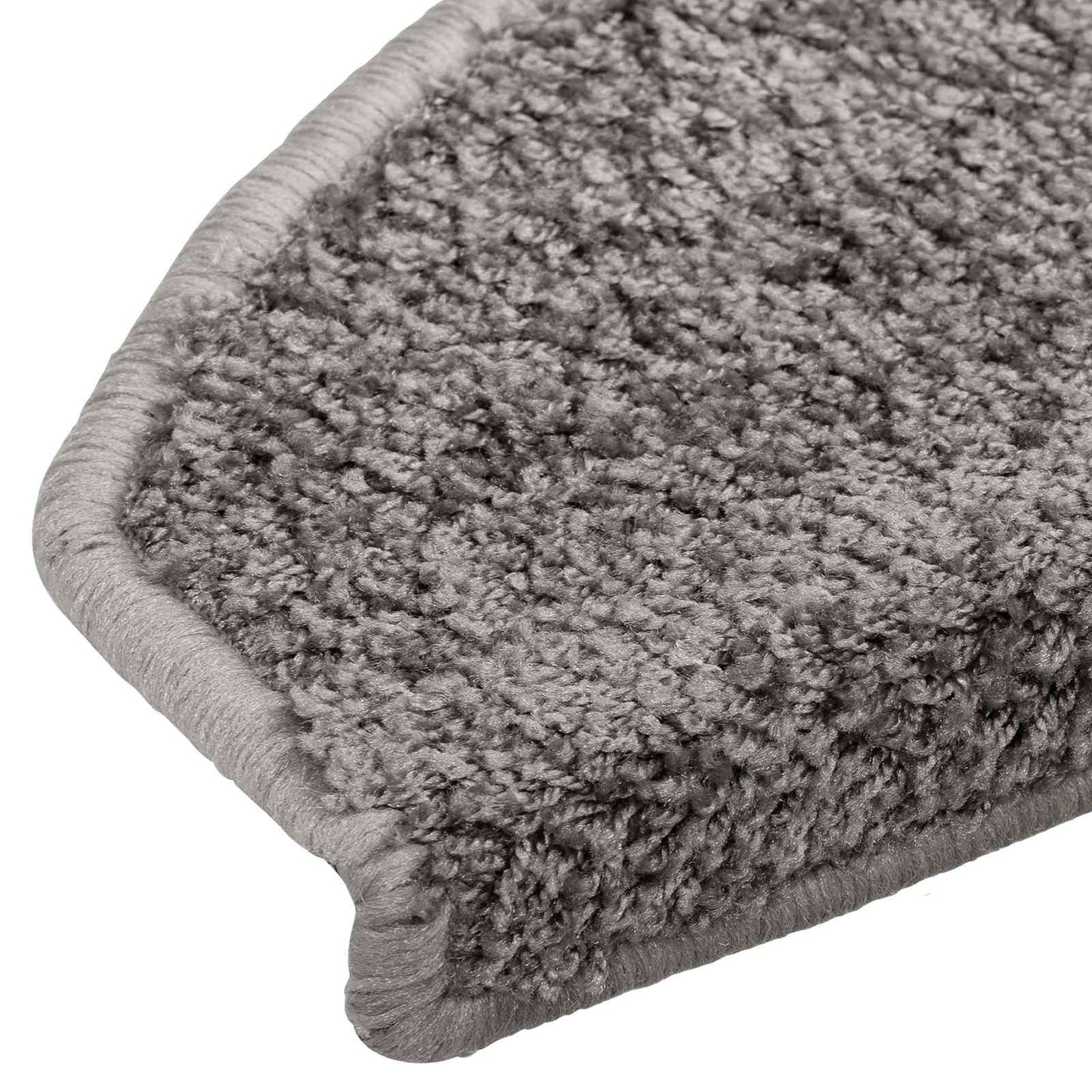 Self-adhesive Stair Mats 15 pcs 80 x 24.5 x 3.5 cm Grey