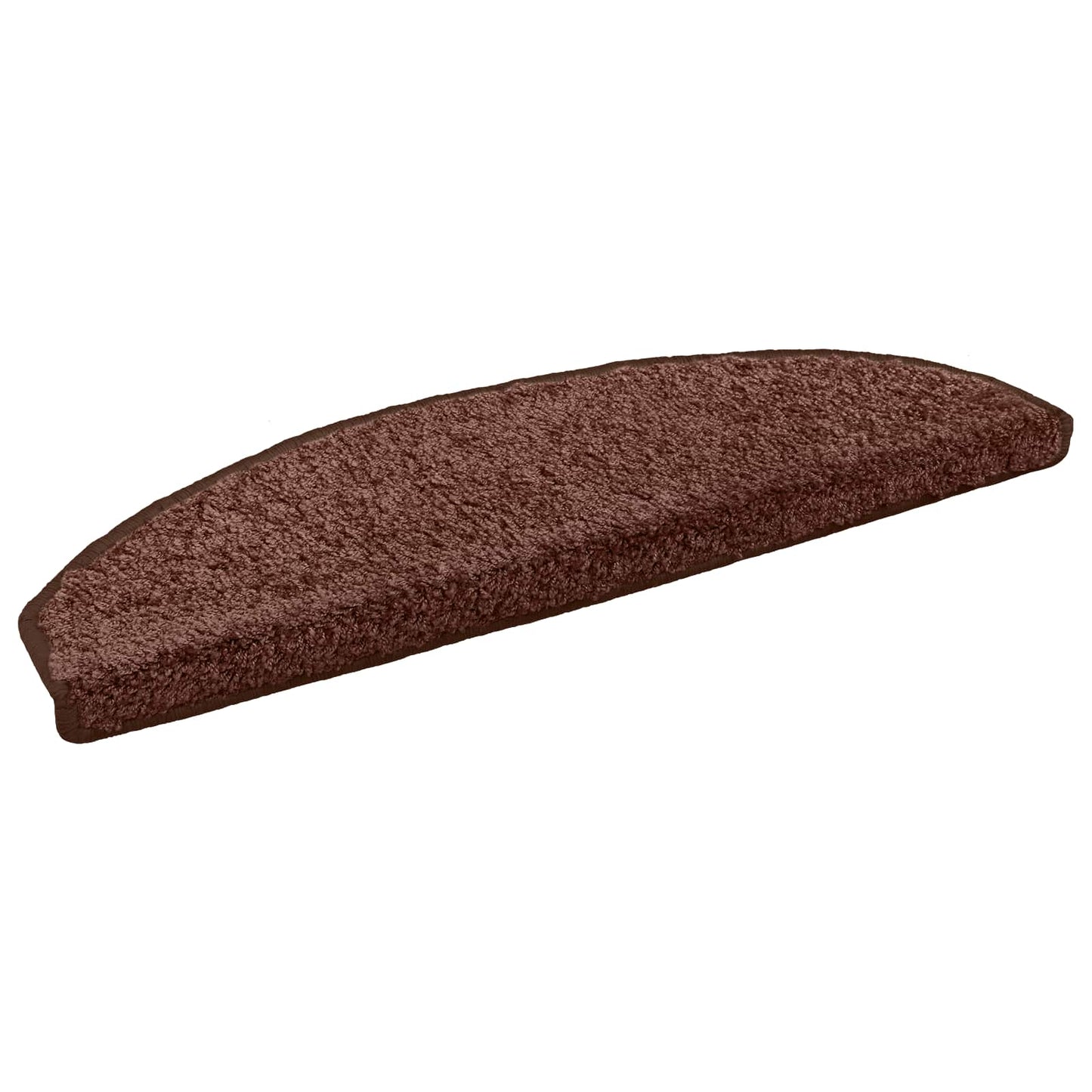Self-adhesive Stair Mats 15 pcs Brown 80 x 24.5 x 3.5 cm