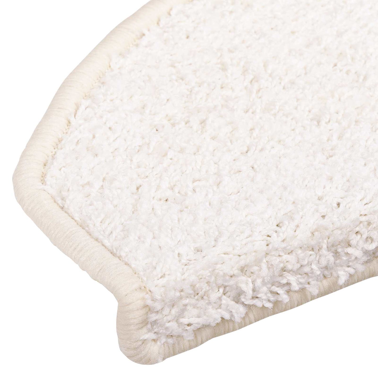 Self-adhesive Stair Mats 15 pcs 80 x 24.5 x 3.5 cm White