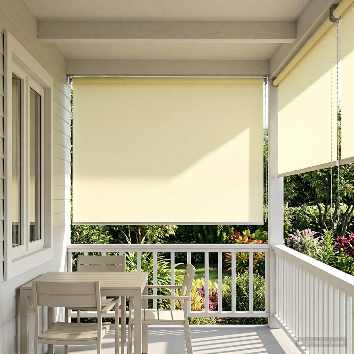 Roller Blind UV Protection Cream 140 x 140 cm Polyester
