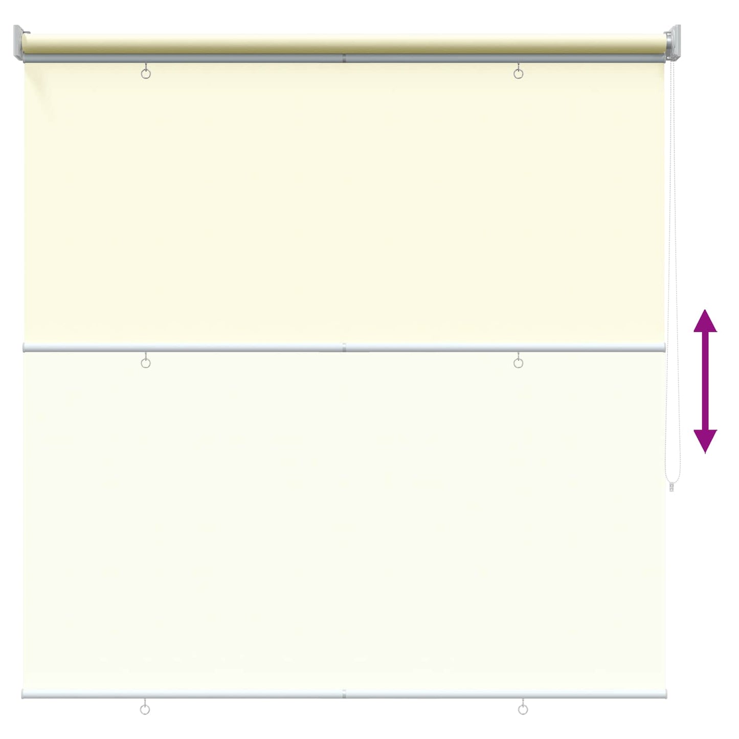 Roller Blind UV Protection Cream 100 x 230 cm Polyester