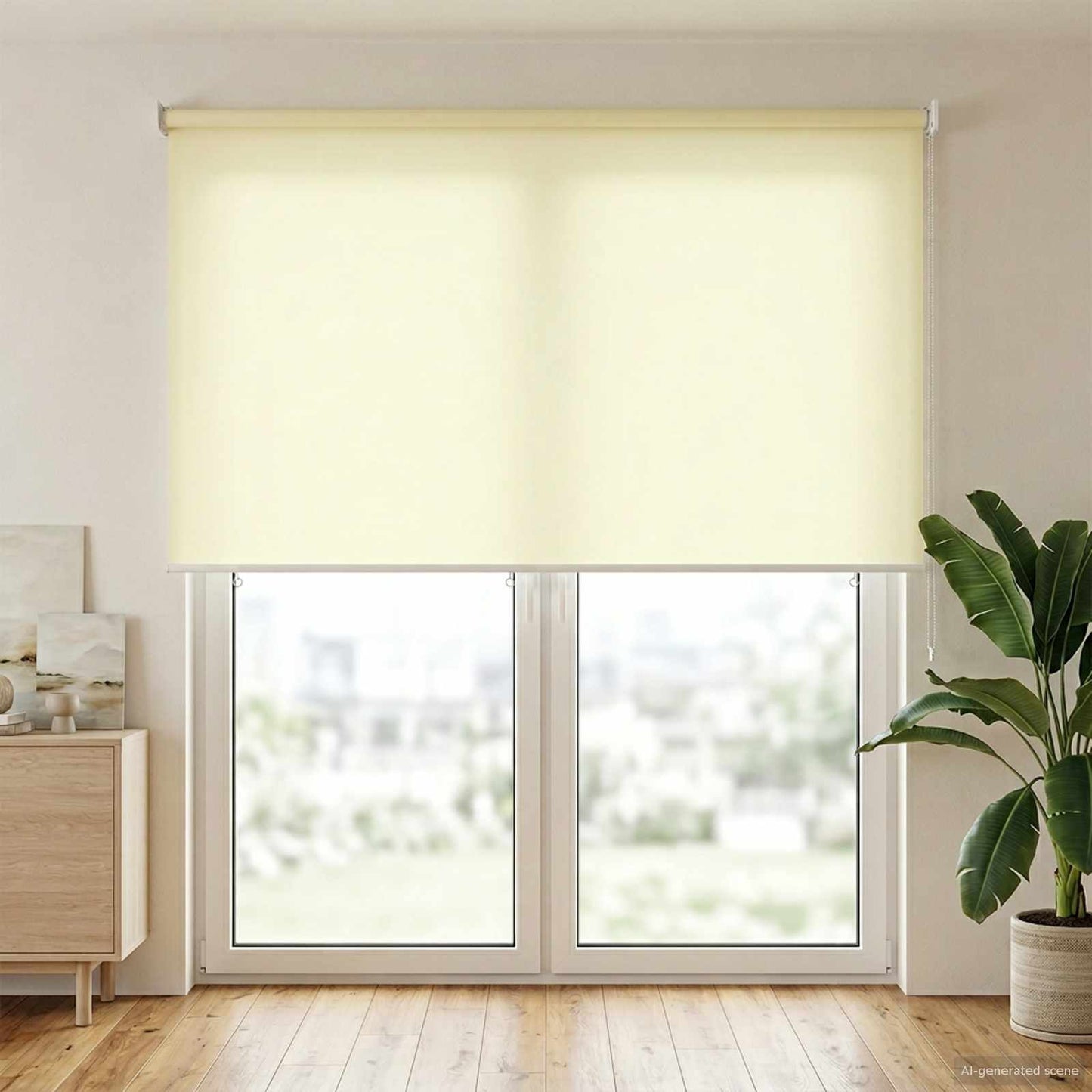 Roller Blind UV Protection Cream 160 x 230 cm Polyester