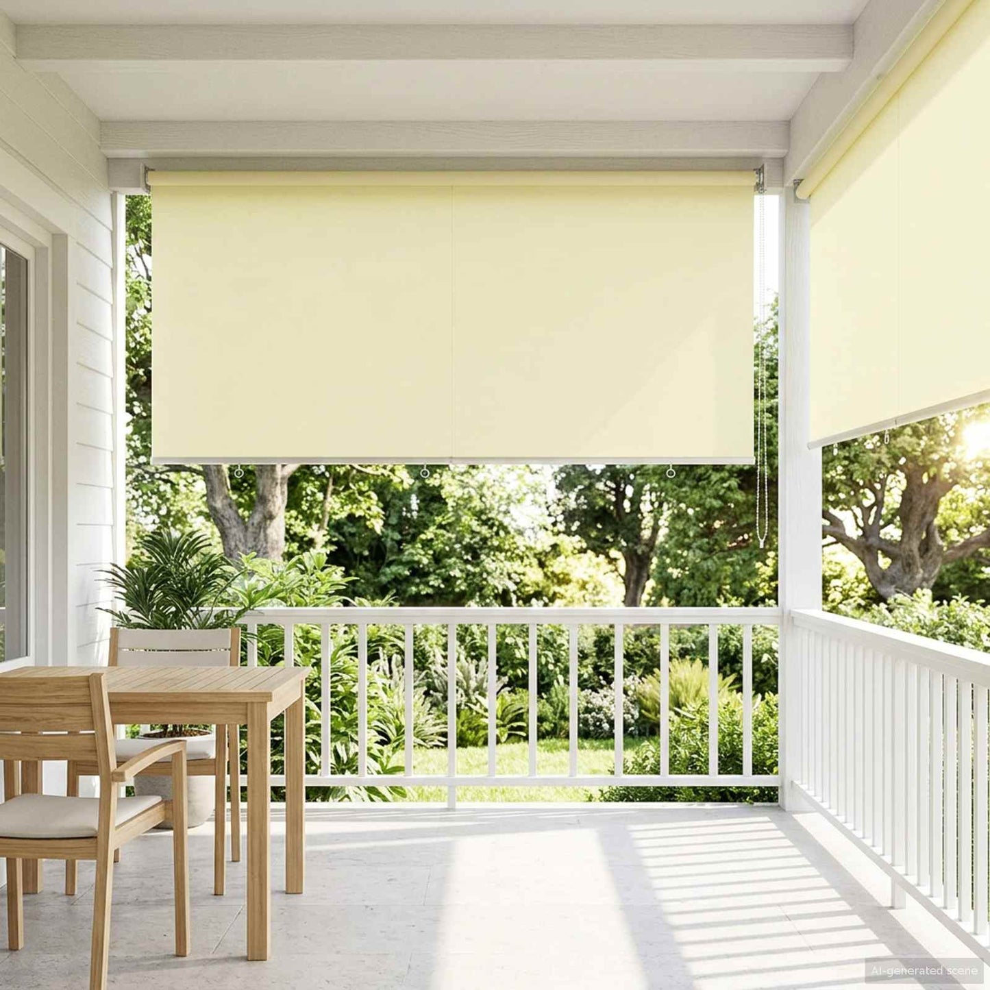 Roller Blind UV Protection Cream 180 x 230 cm Polyester