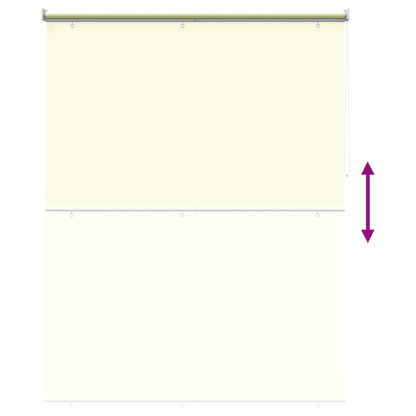 Roller Blind UV Protection Cream 180 x 230 cm Polyester