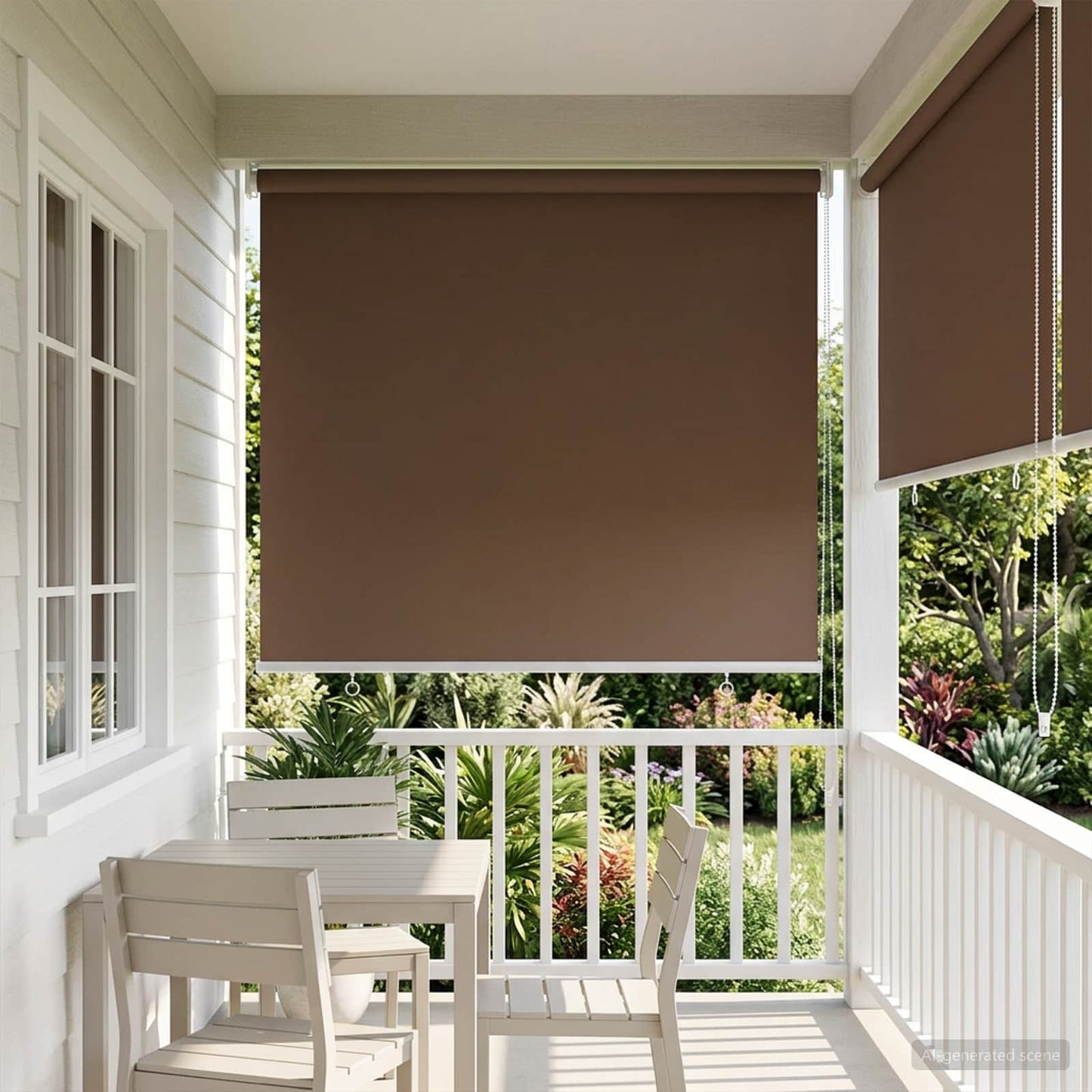 Roller Blind UV Protection Taupe 80 x 140 cm Polyester