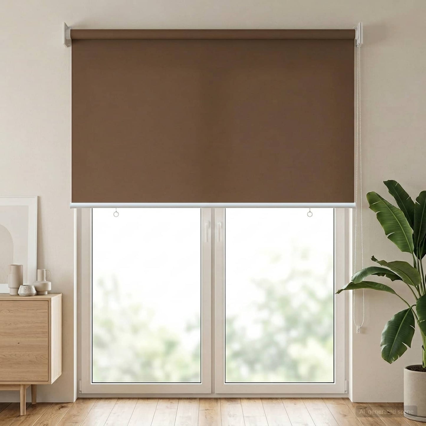 Outdoor Roller Blind UV Protection Taupe 60 x 230 cm