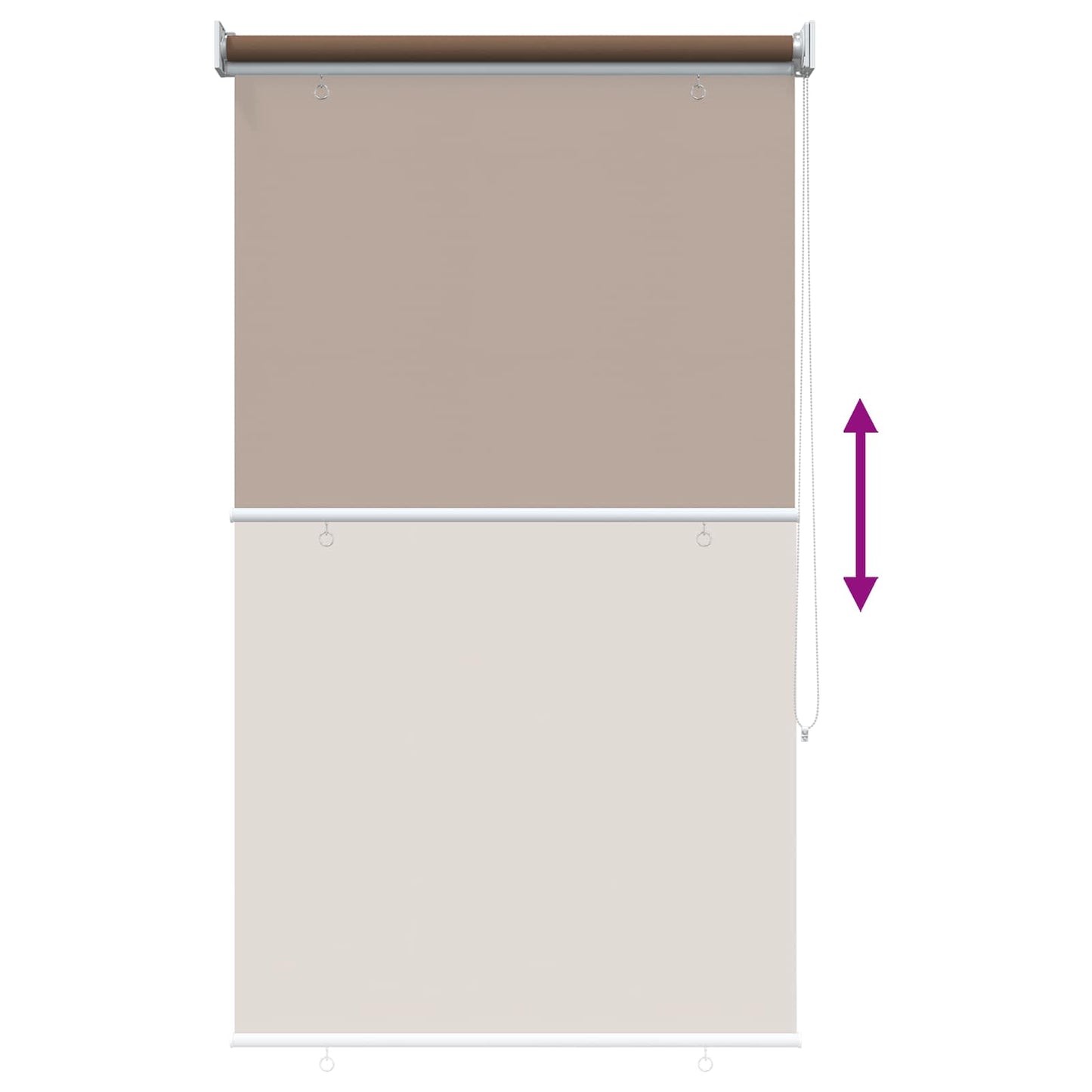 Outdoor Roller Blind UV Protection Taupe 60 x 230 cm