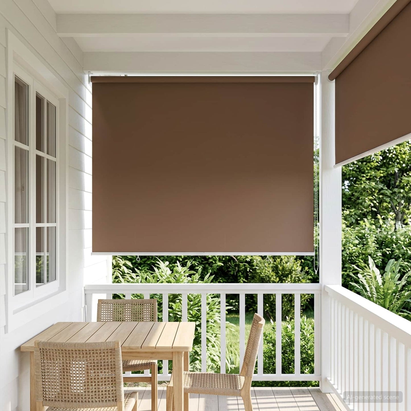 Roller Blind UV Protection Taupe 100 x 230 cm Polyester