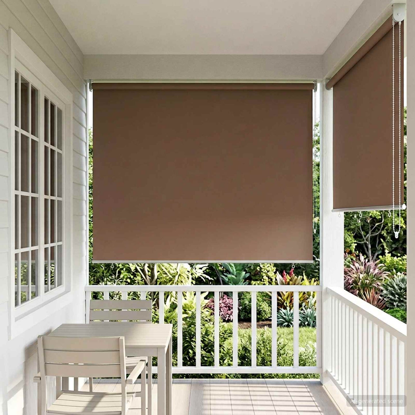 Roller Blind UV Protection Taupe 160 x 230 cm Polyester