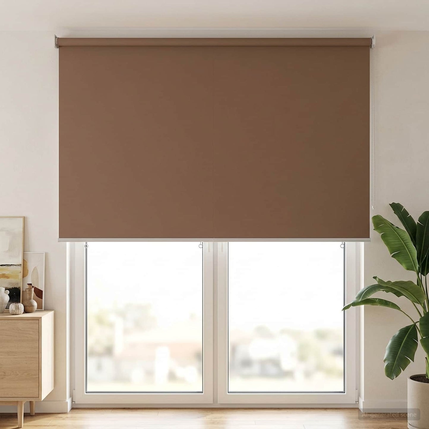 Outdoor Roller Blind UV Protection Taupe 180 x 230 cm
