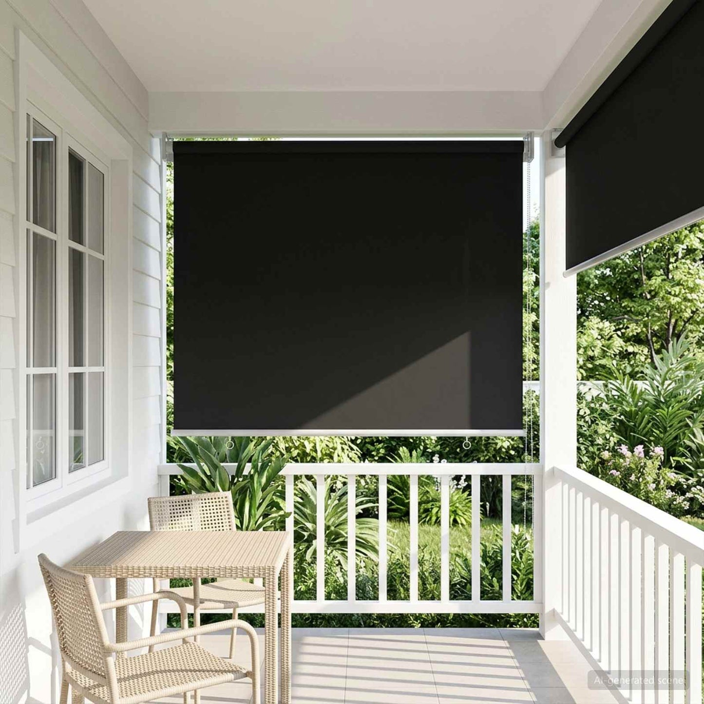 Roller Blind UV Protection Anthracite 60 x 140 cm Polyester