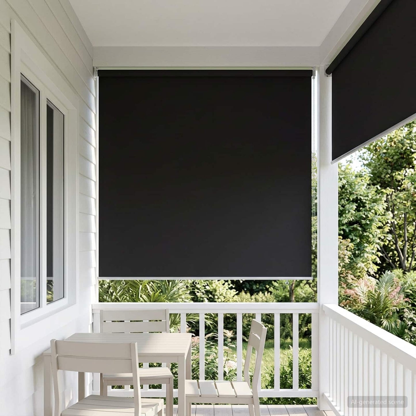 Roller Blind UV Protection Anthracite 180 x 140 cm Polyester