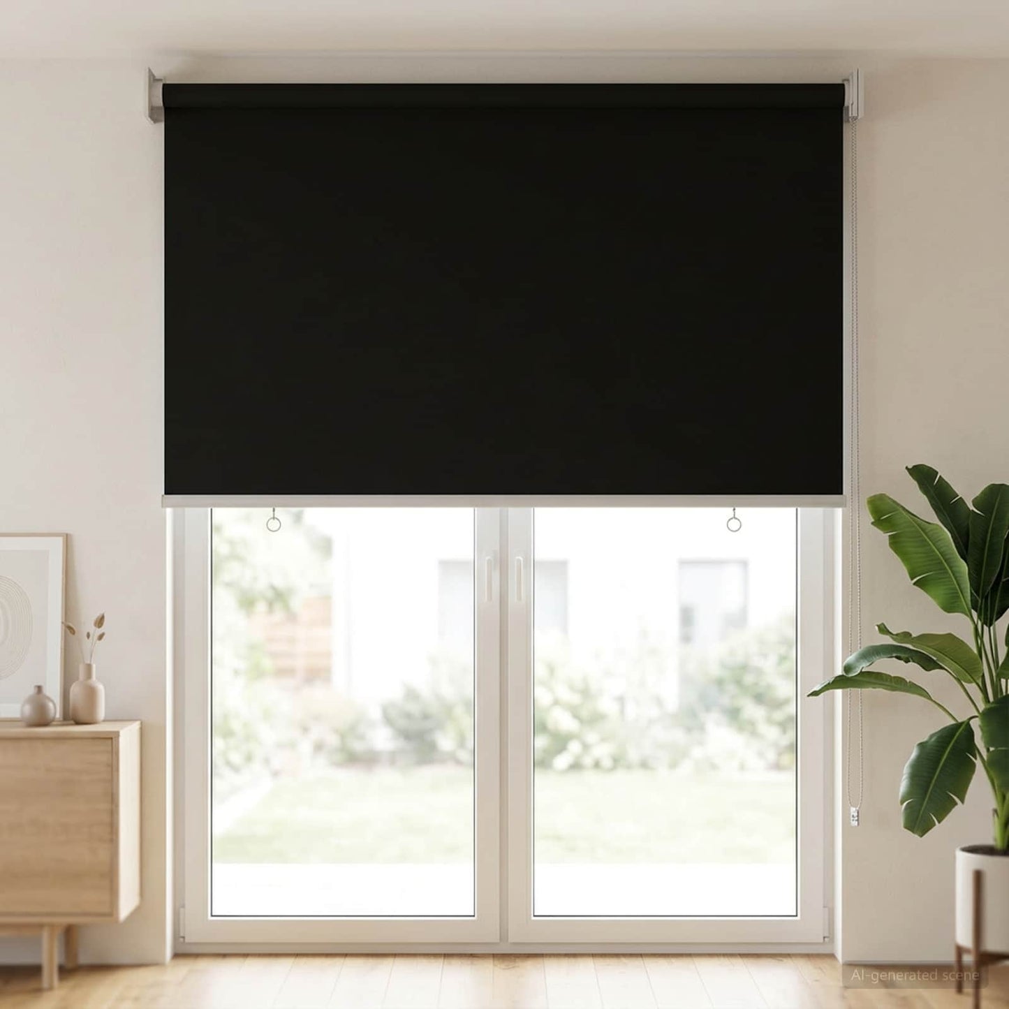 Roller Blind UV Protection Anthracite 60 x 230 cm Polyester