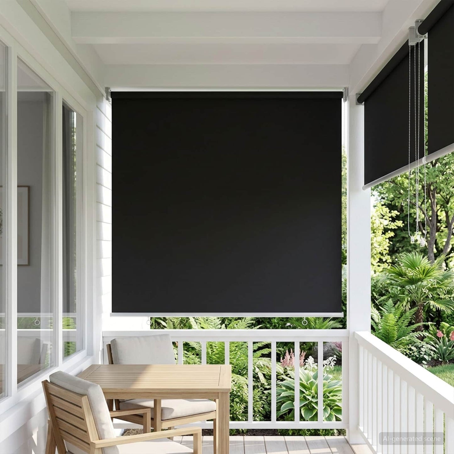 Roller Blind UV Protection Anthracite 80 x 230 cm Polyester