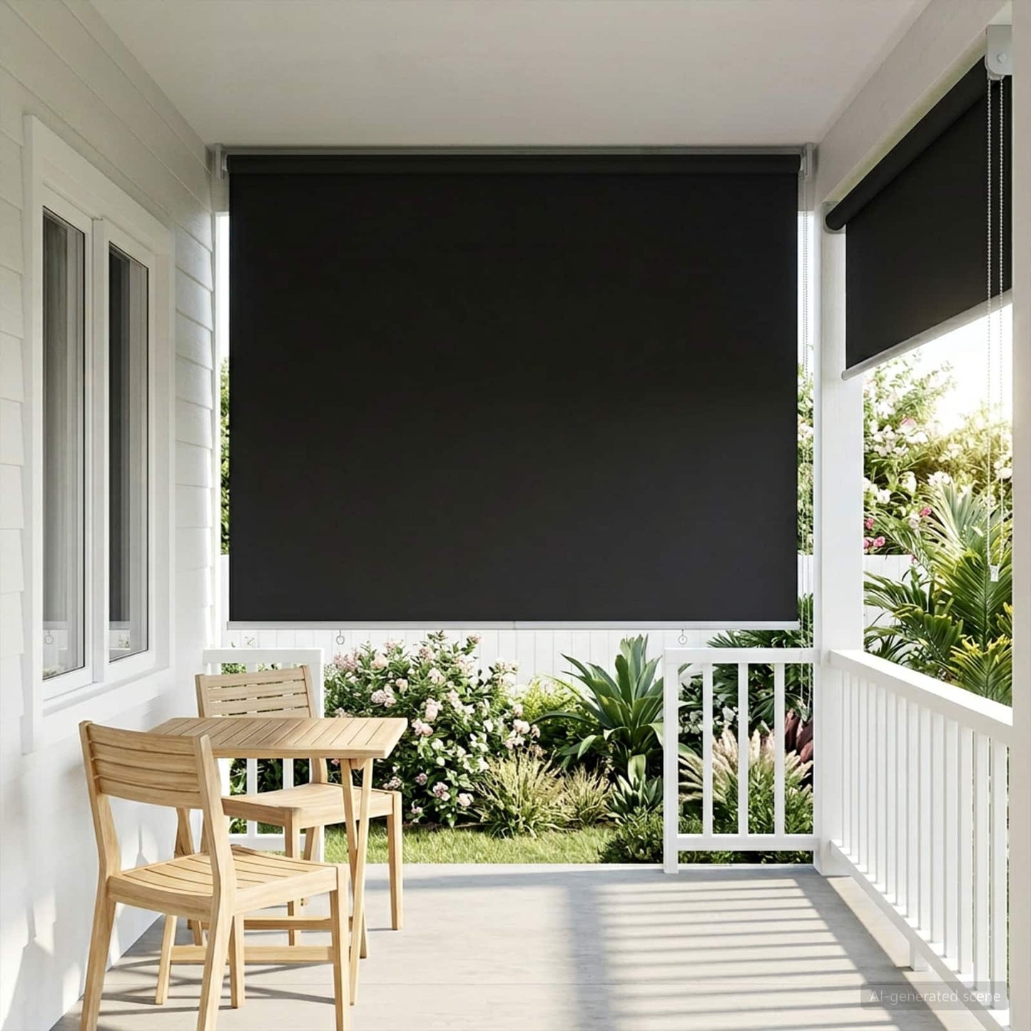 Roller Blind UV Protection Anthracite 100 x 230 cm Polyester
