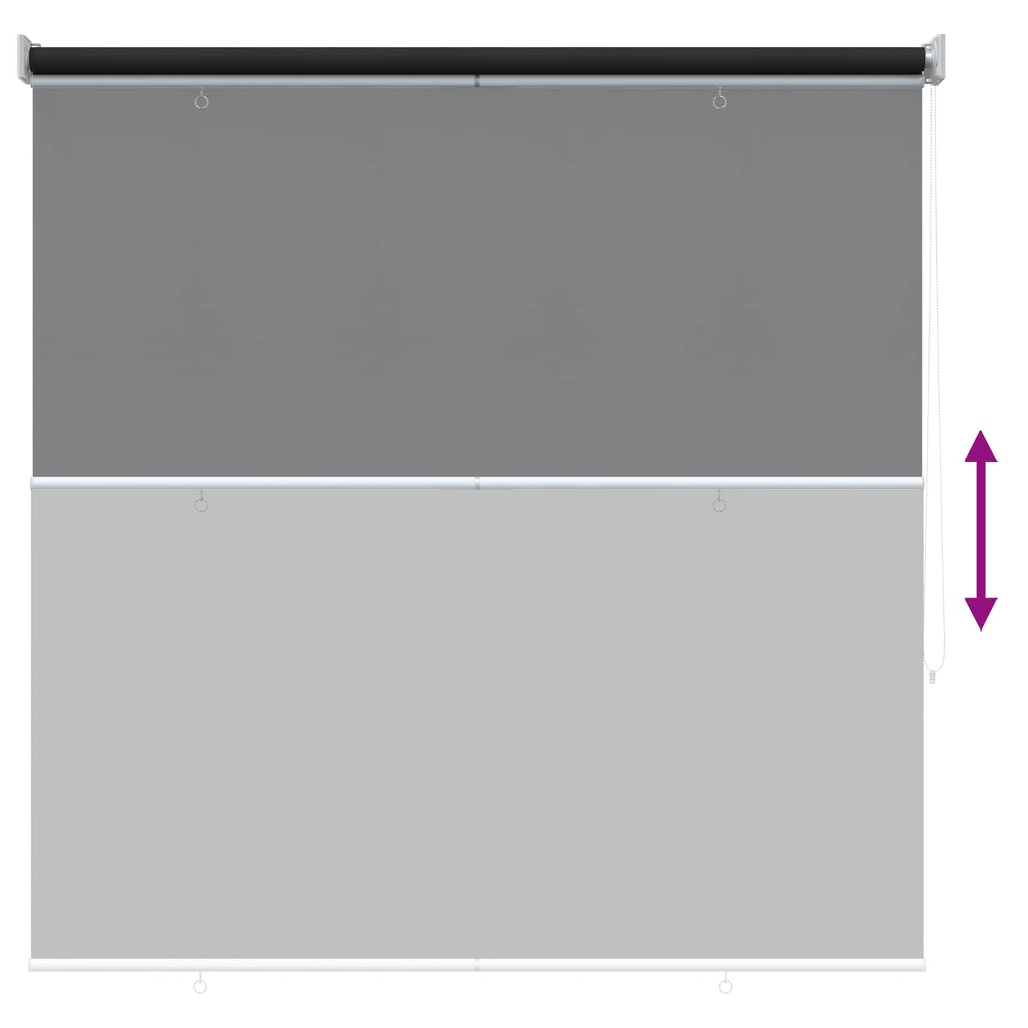Roller Blind UV Protection Anthracite 100 x 230 cm Polyester