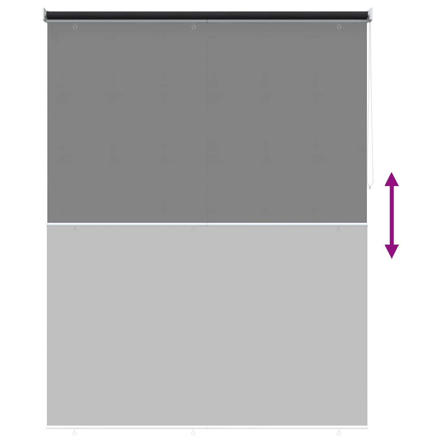 Roller Blind UV Protection Anthracite 160 x 230 cm Polyester