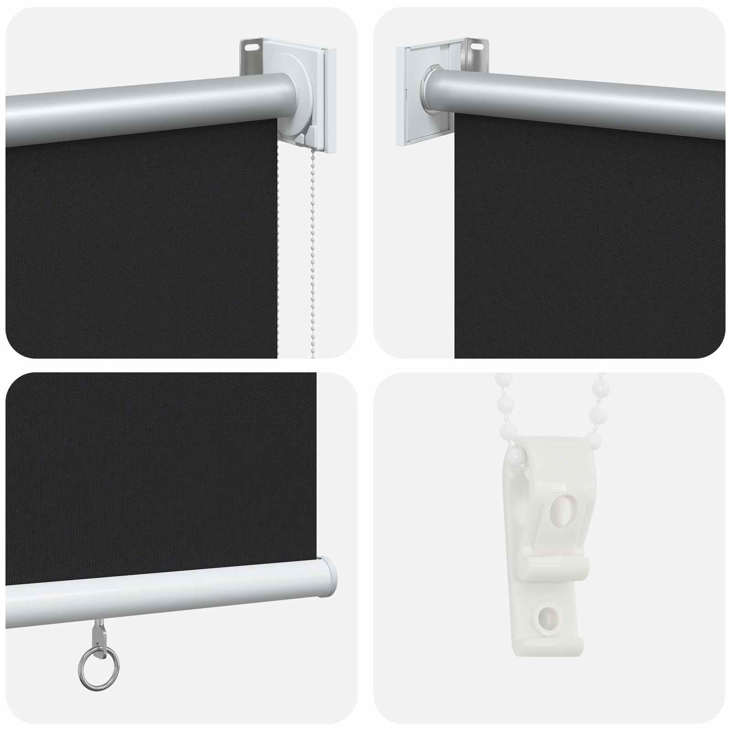Roller Blind UV Protection Anthracite 180 x 230 cm Polyester