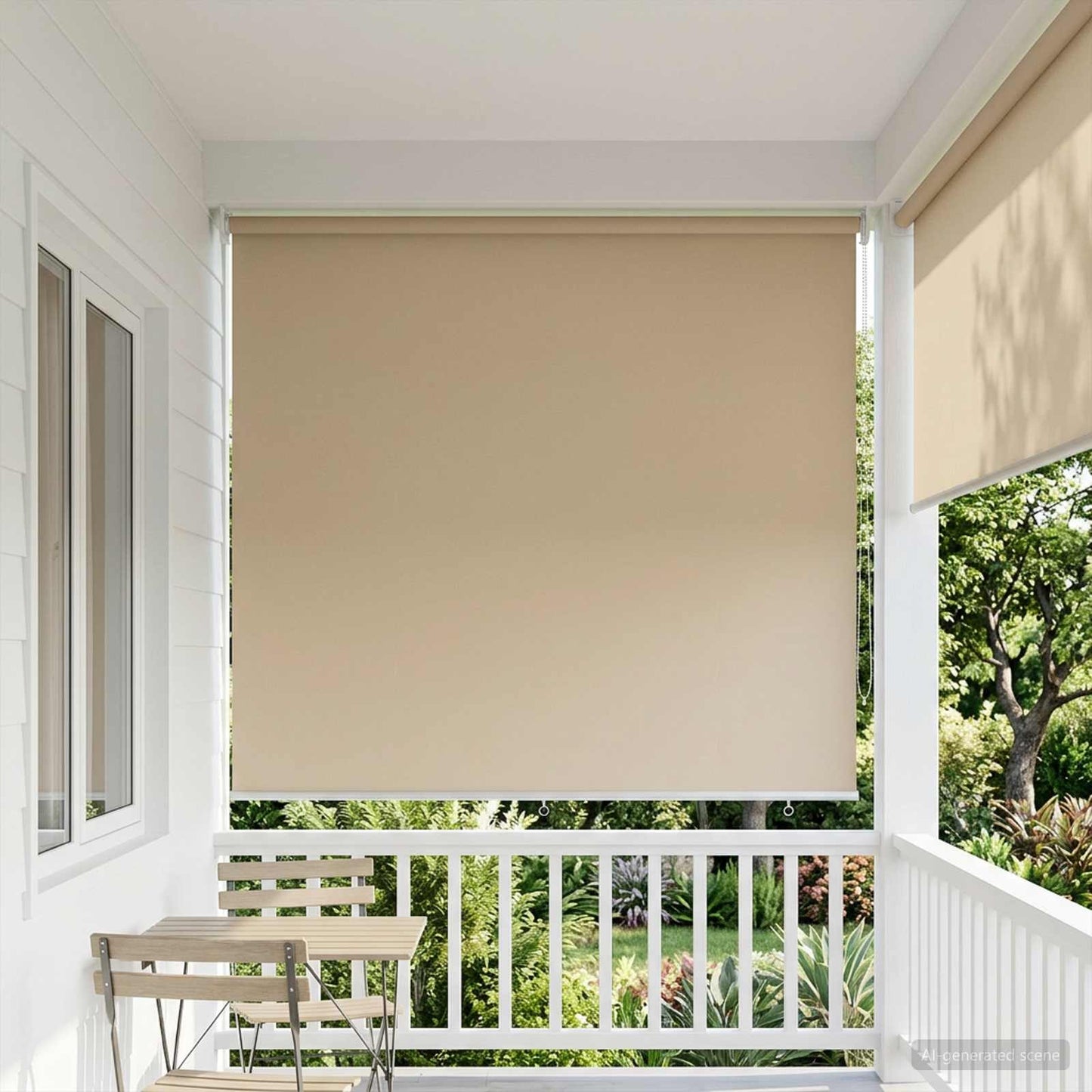 Roller Blind UV Protection Beige 160 x 230 cm Polyester