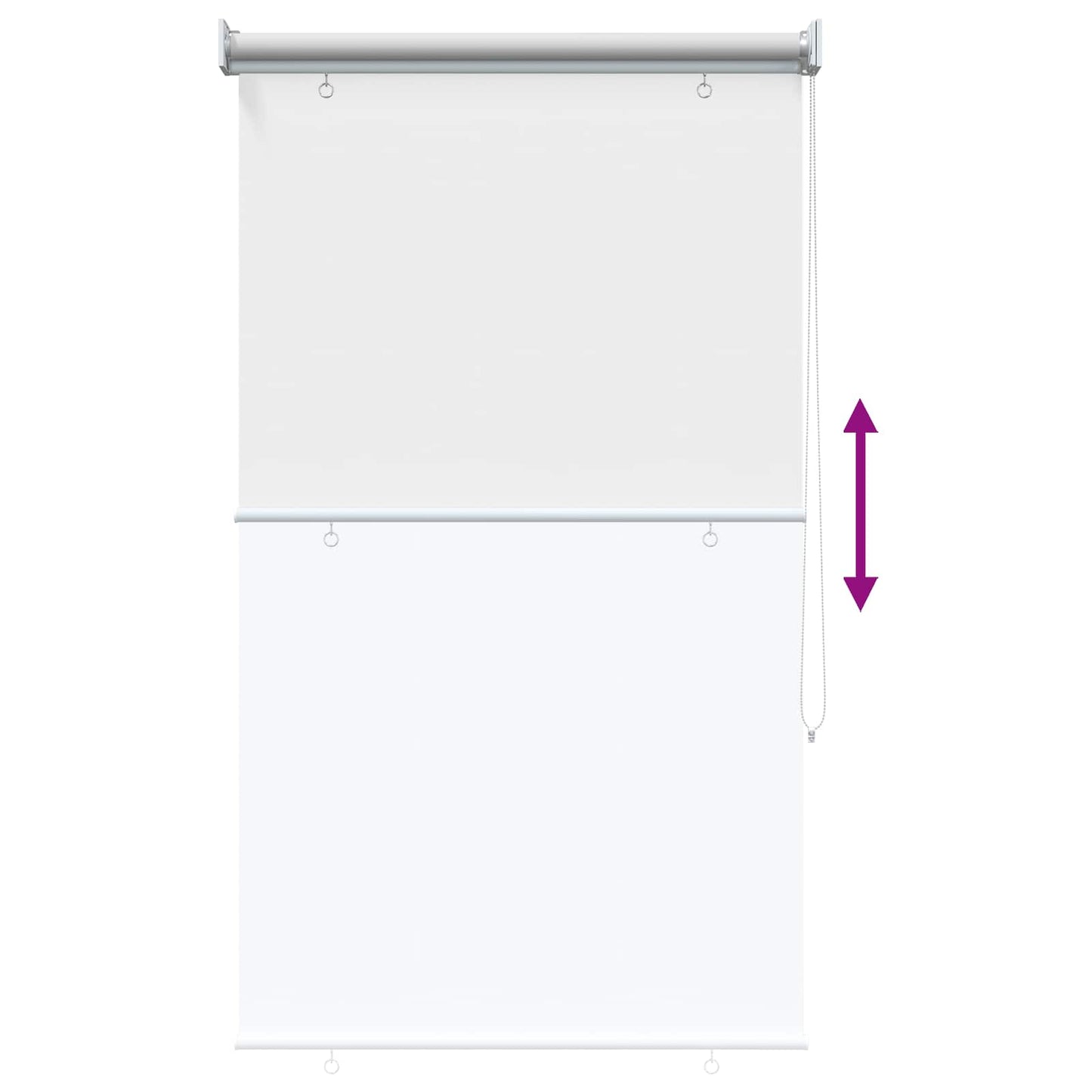 Roller Blind UV Protection White 80 x 230 cm Polyester