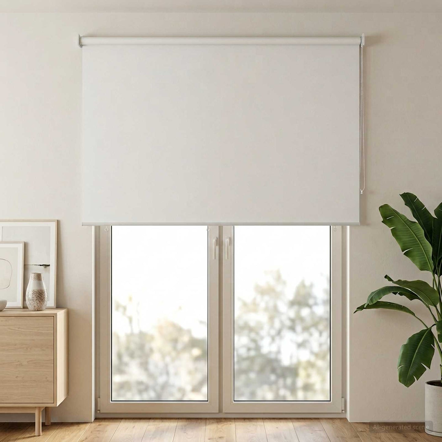 Roller Blind UV Protection White 160 x 230 cm Polyester