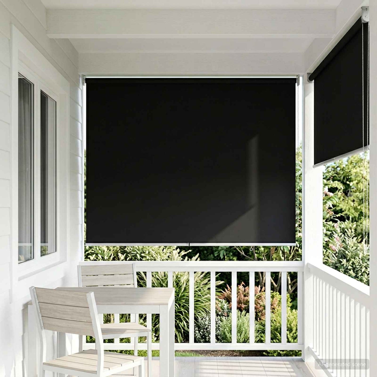 Roller Blind UV Protection Black 140 x 230 cm Polyester