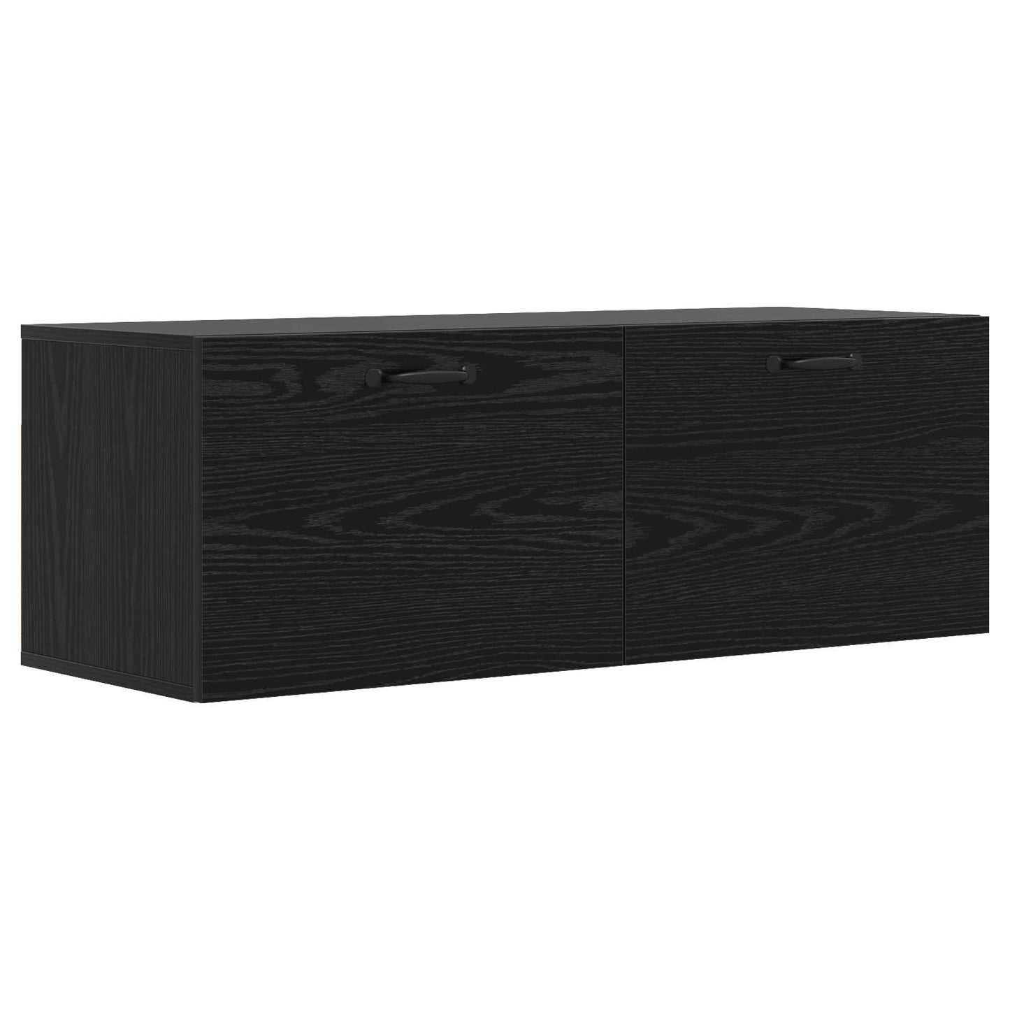 Wall Cabinet Black oak 100 x 36.5 x 35 cm Engineered Wood