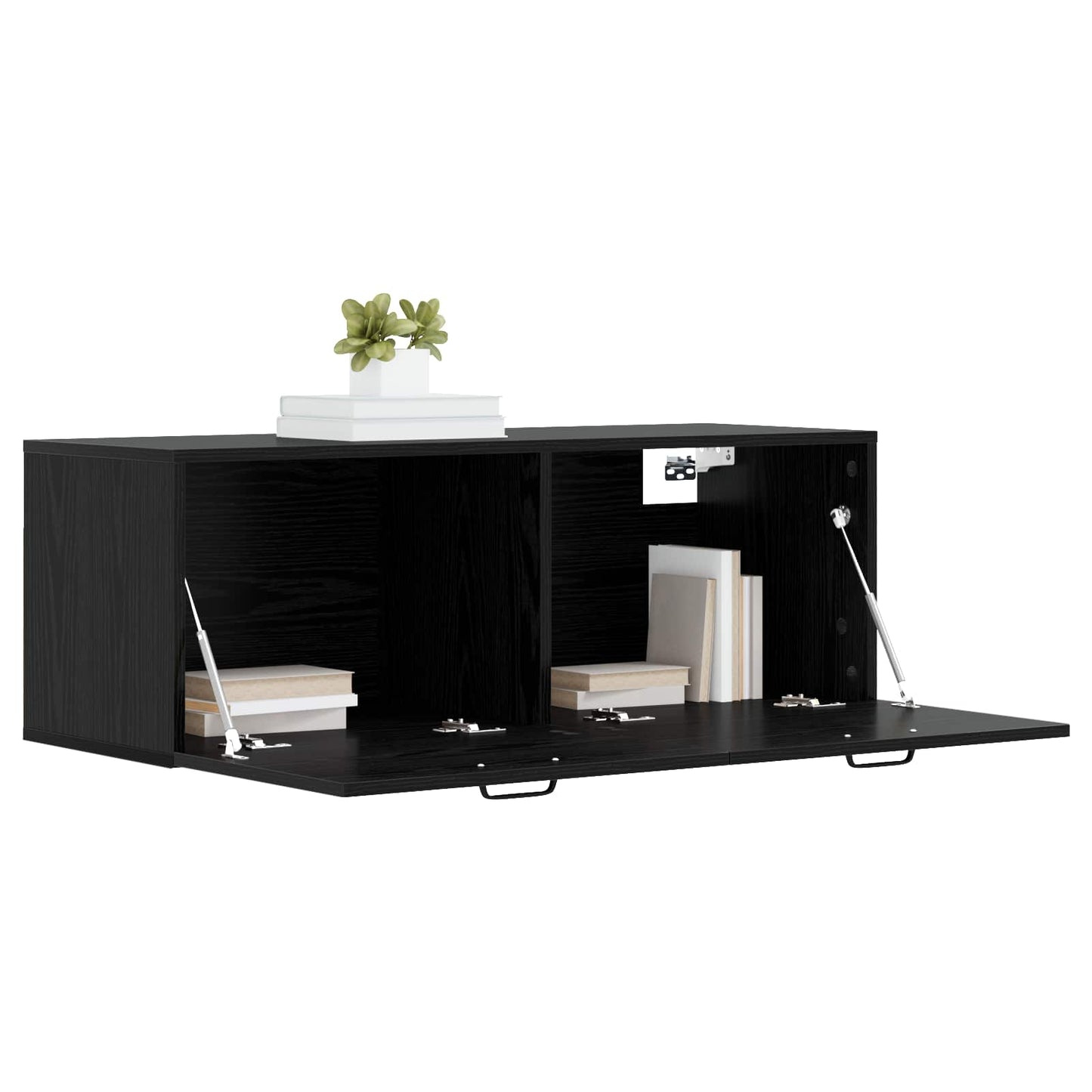 Wall Cabinet Black oak 100 x 36.5 x 35 cm Engineered Wood