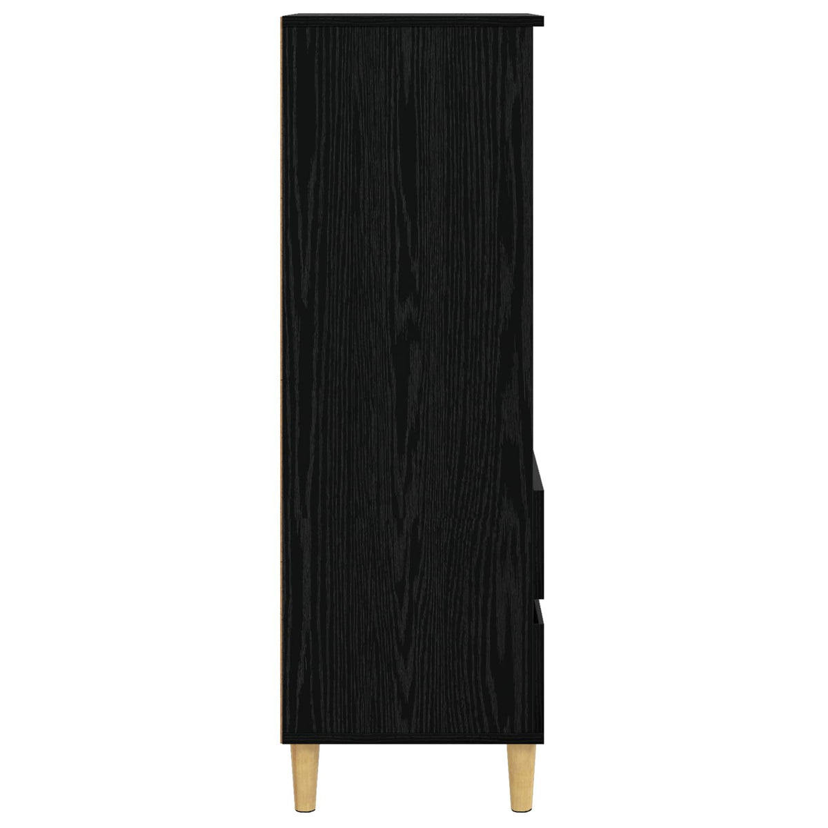 Highboard Black Oak 40 x 36 x 110 cm Engineered Wood