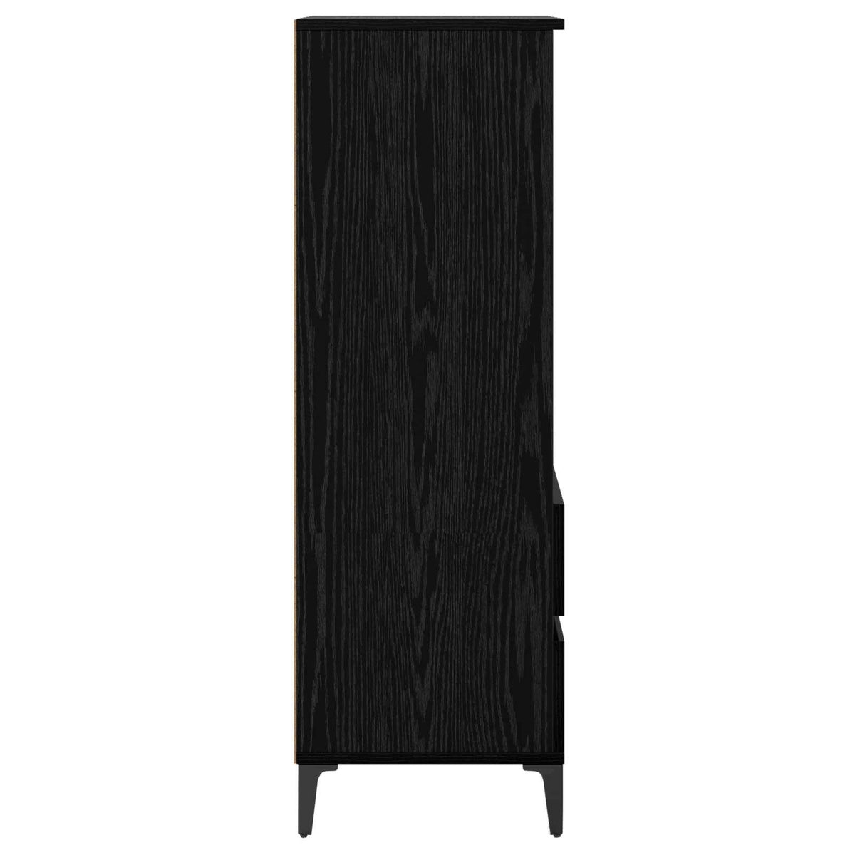 Highboard Black Oak 40 x 36 x 110 cm Engineered Wood
