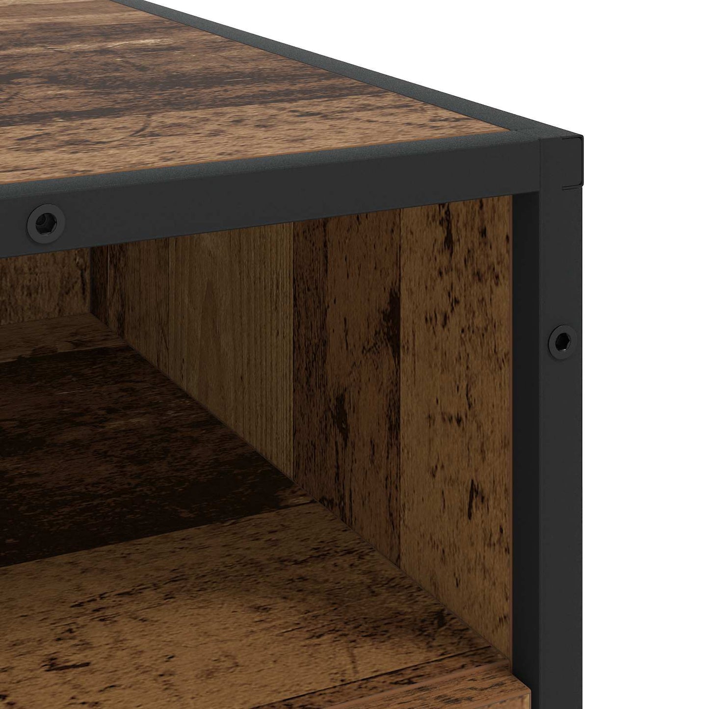 Drawer Cabinet 3-Drawer Old wood 70 x 41 x 70 cm