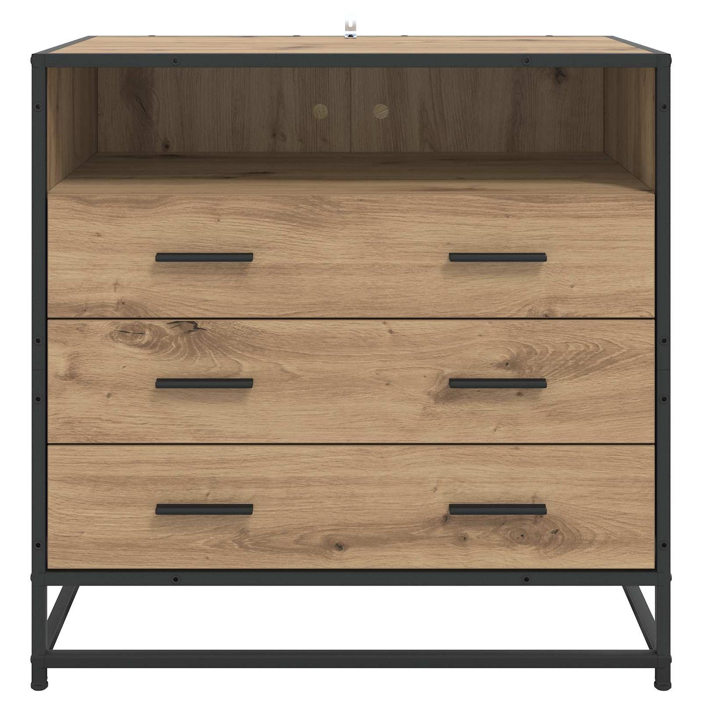 Drawer Cabinet 3-Drawer Artisan oak 70 x 41 x 70 cm