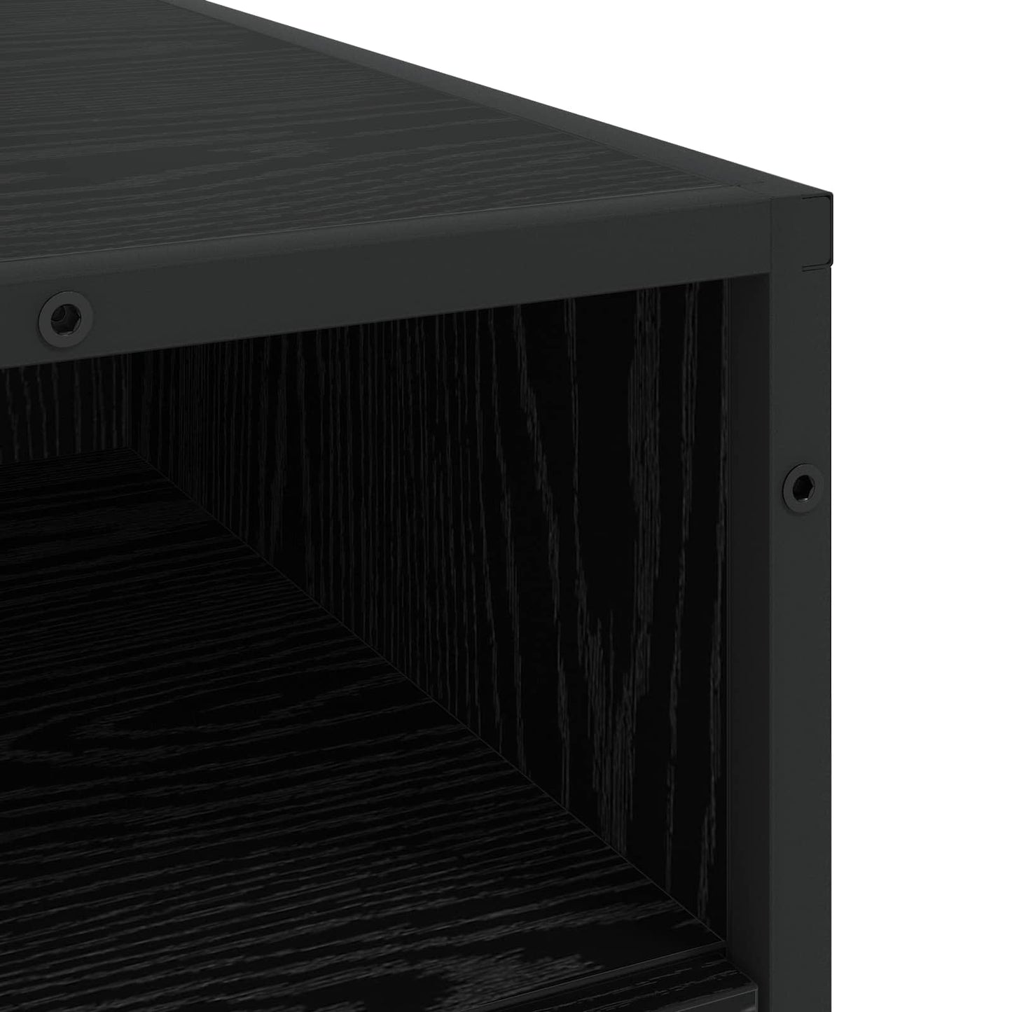 Drawer Cabinet 3-Drawer Black oak 70 x 41 x 70 cm