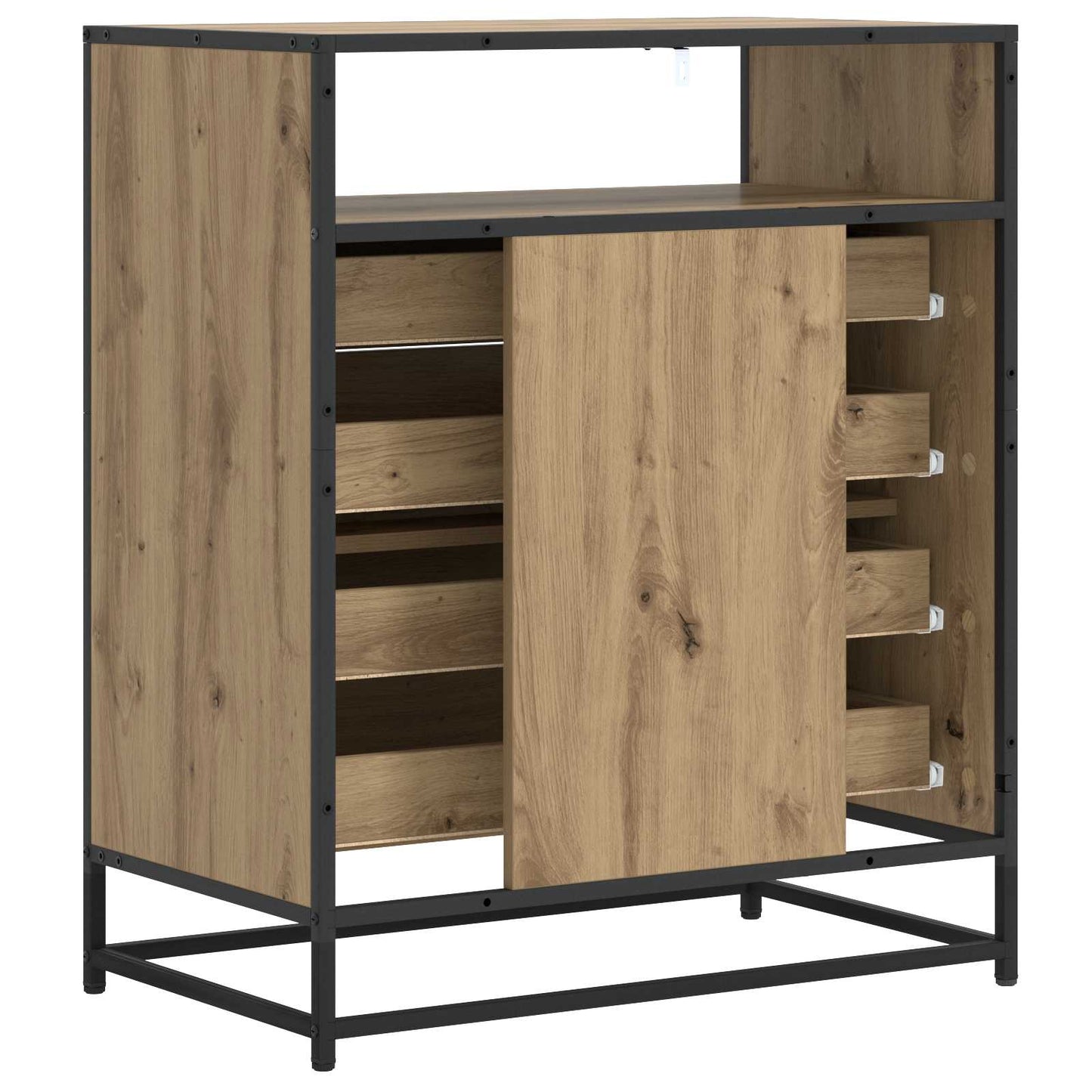 Drawer Cabinet 4-Drawer Artisan oak 70 x 41 x 83.5 cm