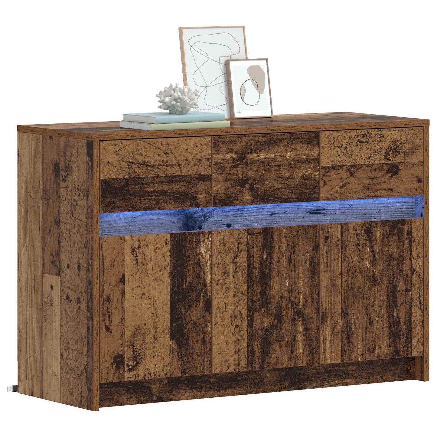 TV Cabinet 91 x 34 x 61 cm Old Wood Engineered Wood