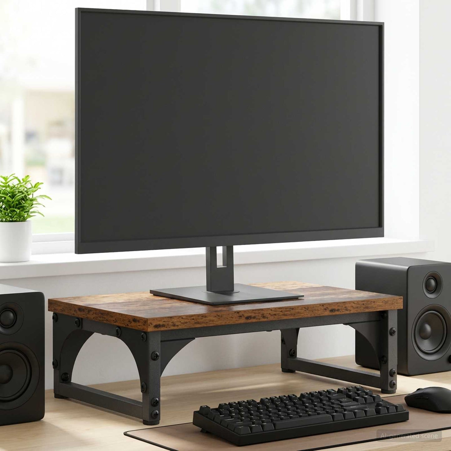 Monitor Stand Old Wood 37 x 23 x 14 cm PB