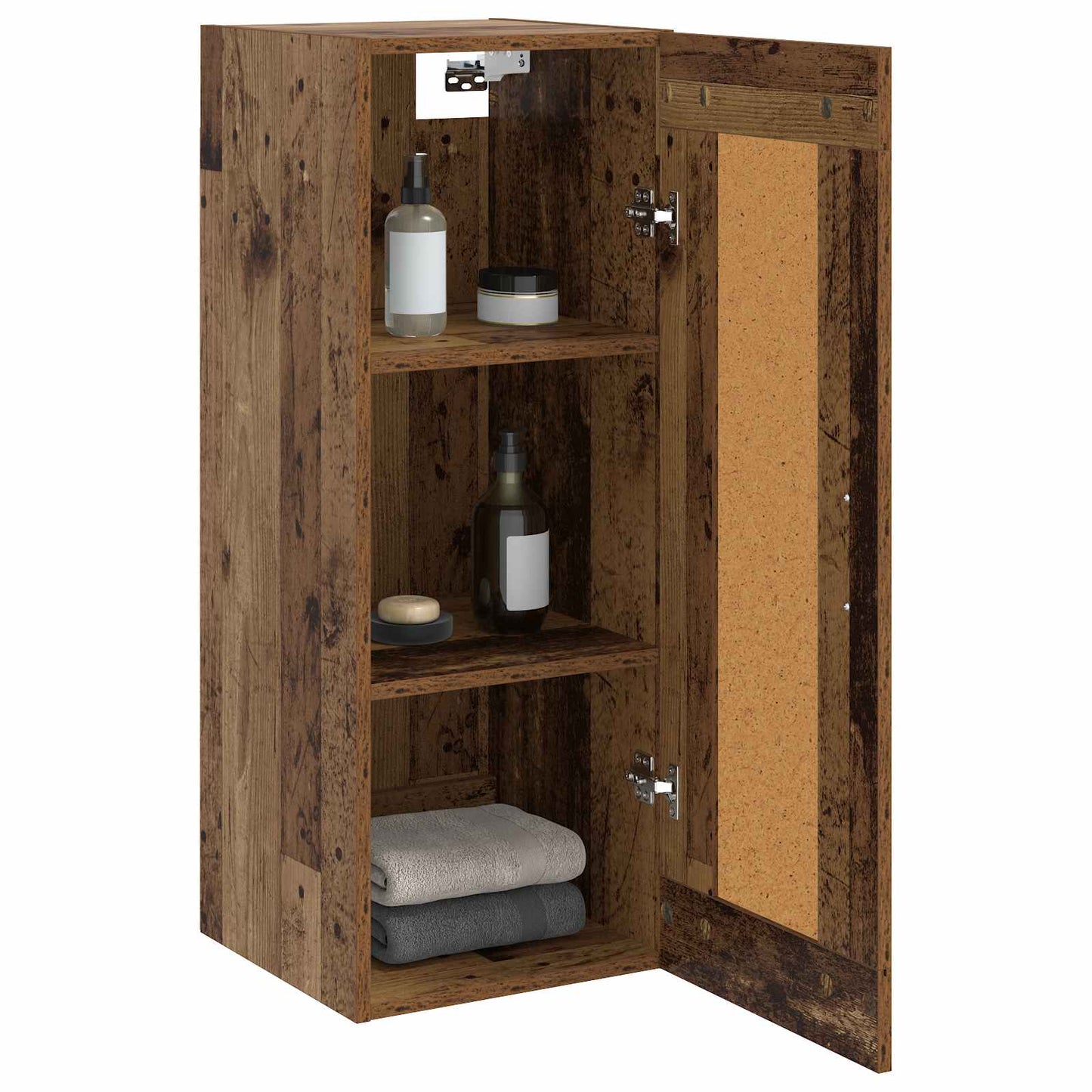 Wall Cabinet Old Wood 34.5 x 34 x 90 cm Engineered Wood