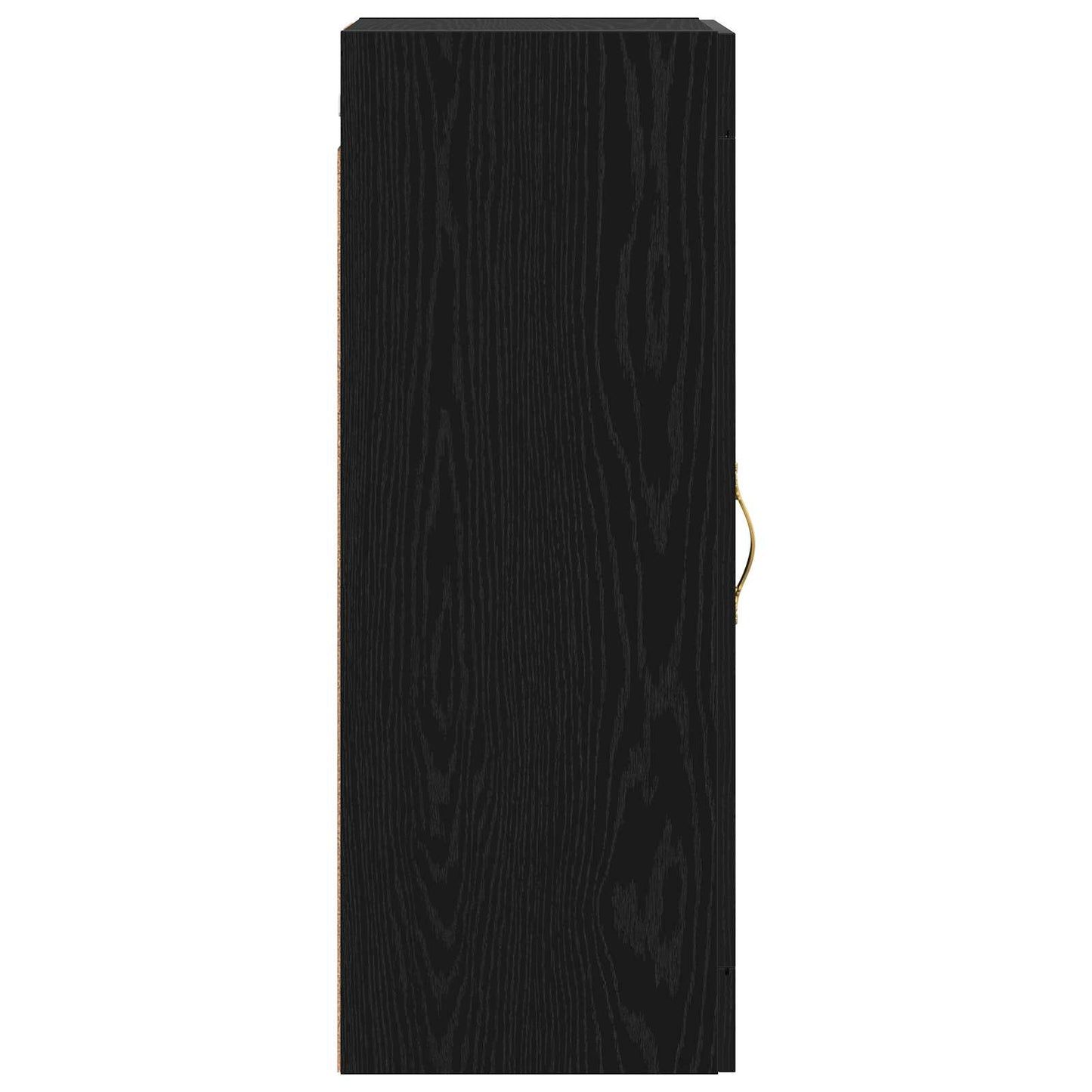 Wall Cabinet Black Oak 34.5 x 34 x 90 cm Engineered Wood