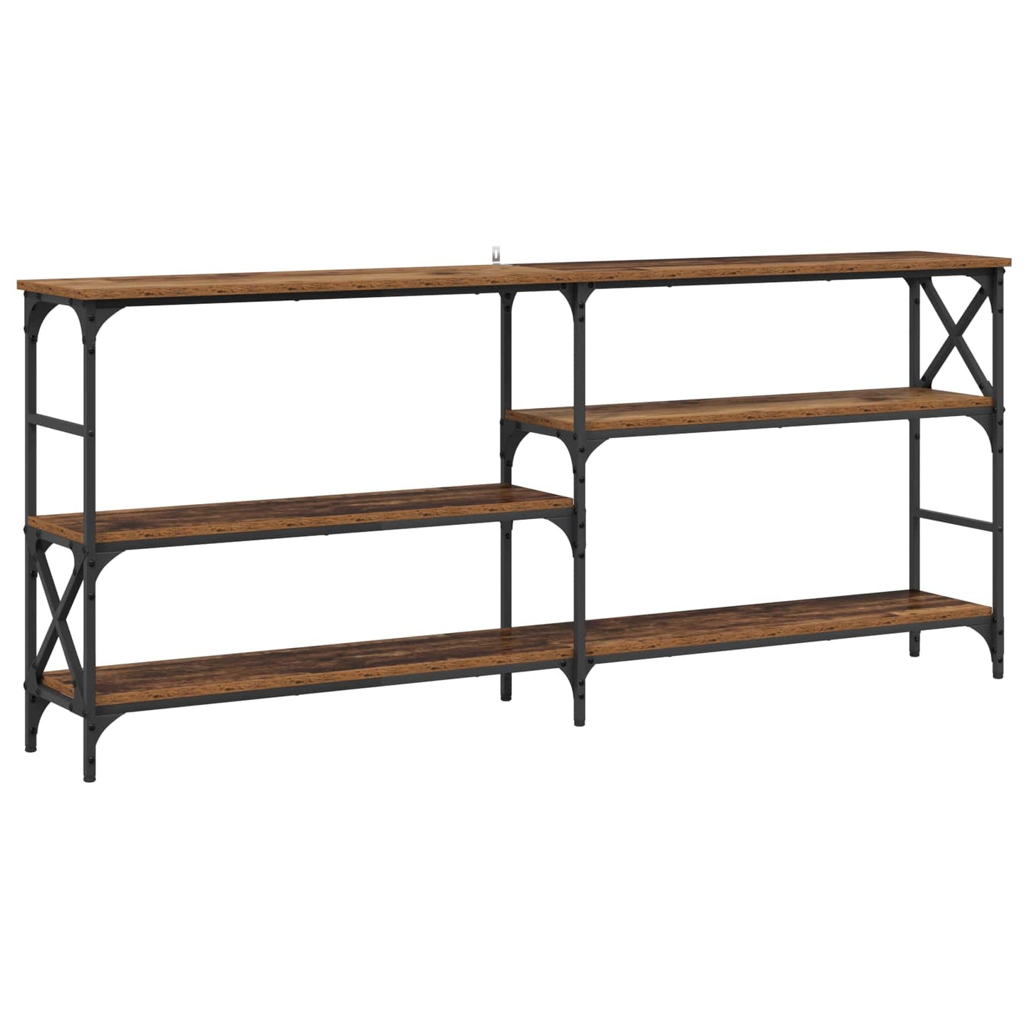 Console Table Old Wood 180 x 29 x 76.5 cm metal PB