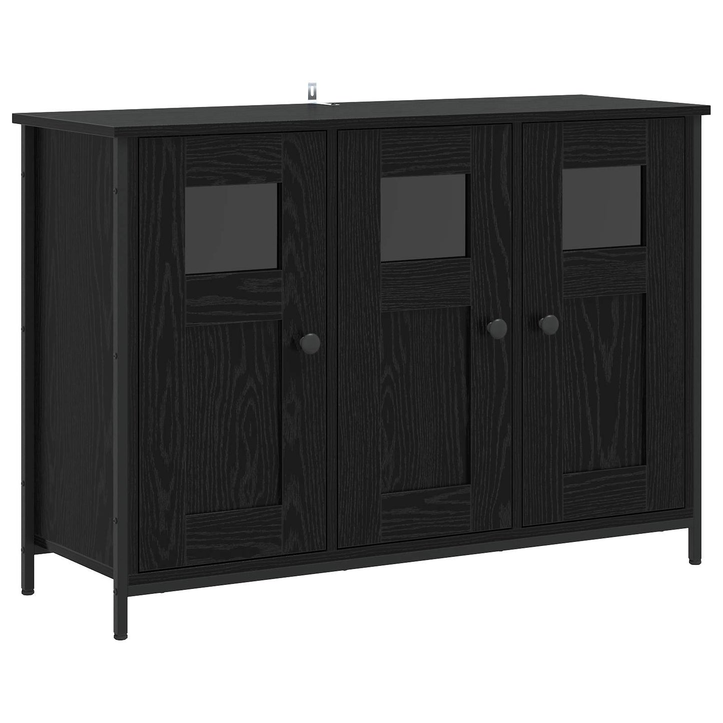 Sideboard Black Oak 100 x 35 x 70 cm Engineered Wood
