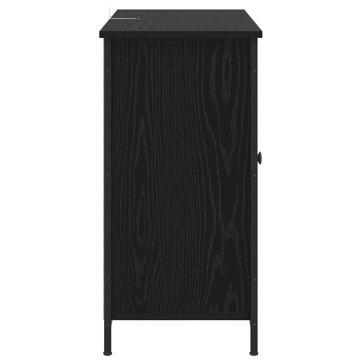 Sideboard Black Oak 100 x 35 x 70 cm Engineered Wood